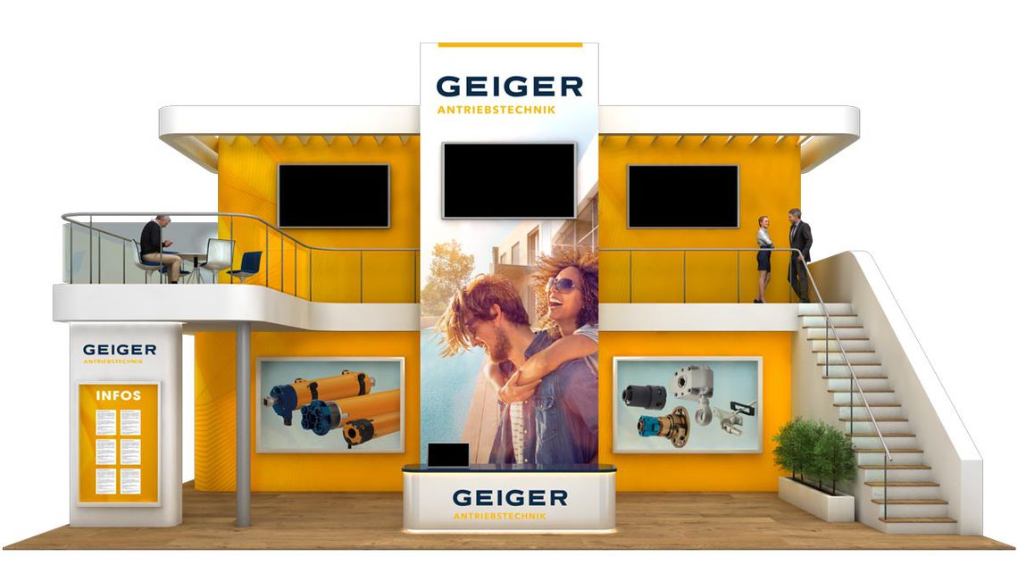 GEIGER Messestand auf der R+T digital 2021