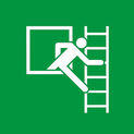 Pictogram second emergency exit