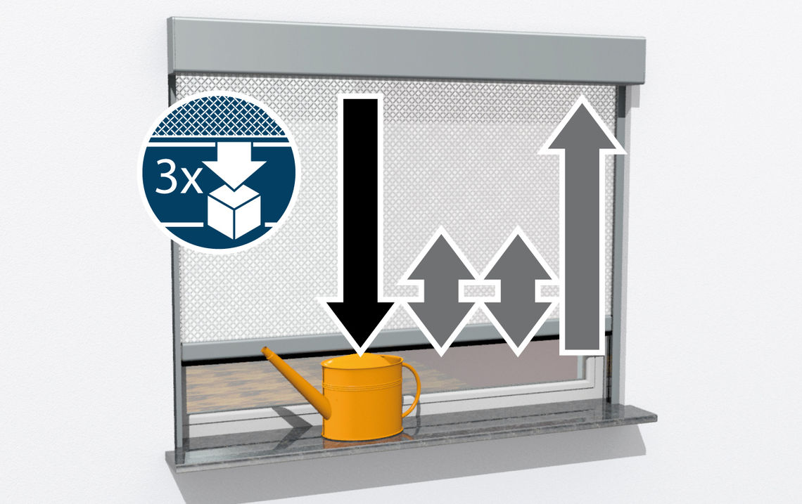 Obstacle detection in DOWN direction